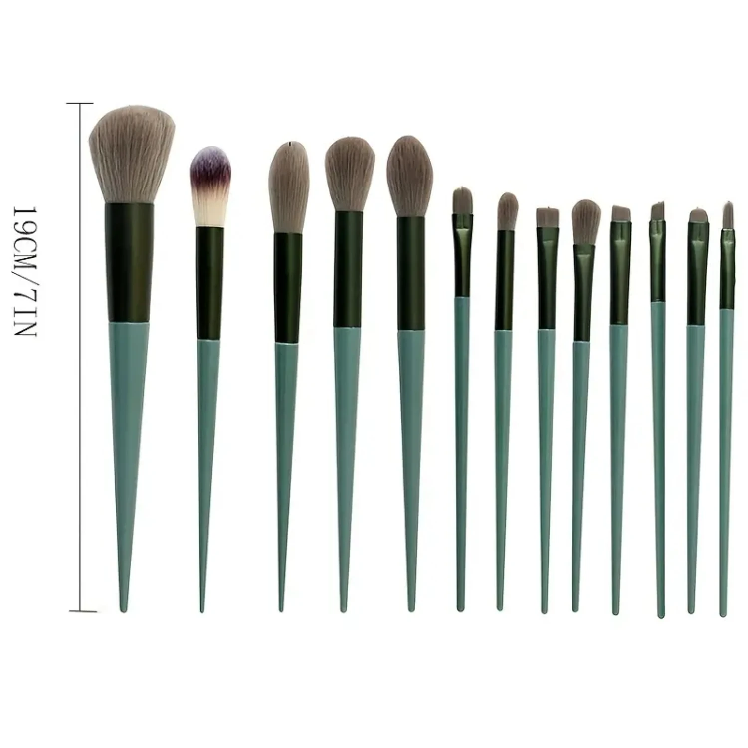 Conjunto luxuoso de 13 peças de pincéis de maquiagem para base, pó, corretivos, sombras, inclui saco de presente