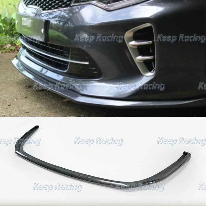 

Carbon Front Lip ZL Style For KIA K5 Optima JF 2016 Glossy Fiber Bumper Lip ZE Type Fiberglass Splitter FRP Bumper Diffuser Kit