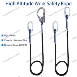 High Altitude Work Safety Belt Rope Hook Electrician Construction Protective Safety Harness Rope Anti Fall Safety Rope Equipment