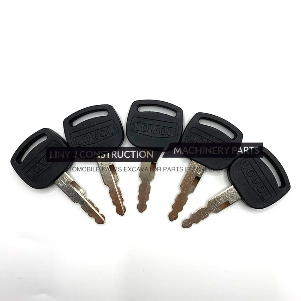 Excavator 011 key For Foton Lovol FR60/65/80/150/220/360-7 Cab Start ignition door key