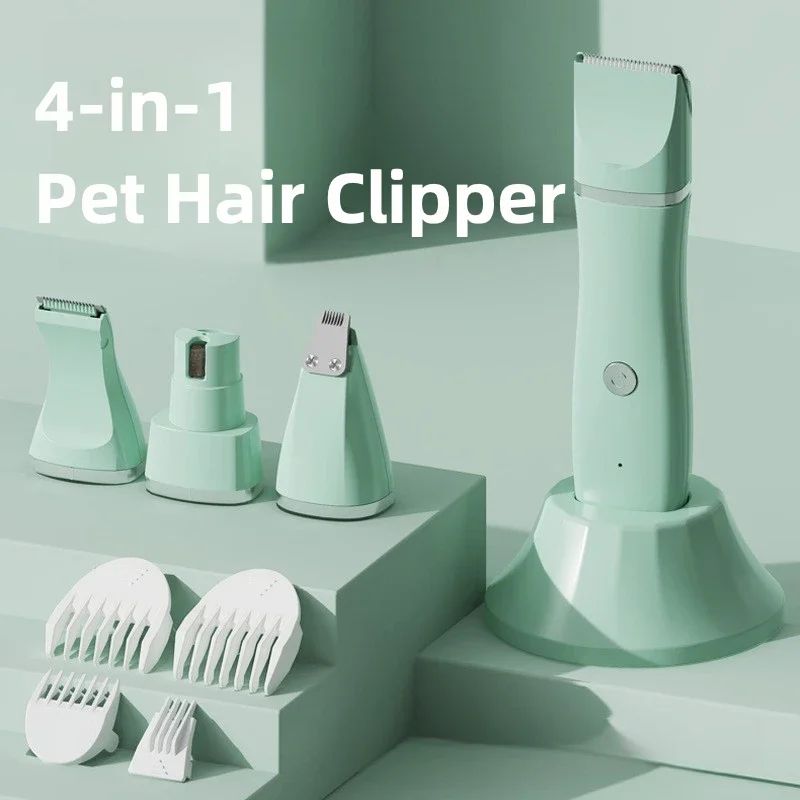 Pet Shaver Four-in-one Electric Cat and Dog Pet Electric Push Scissor Shaving, Manicure Beauty Pet Supplies