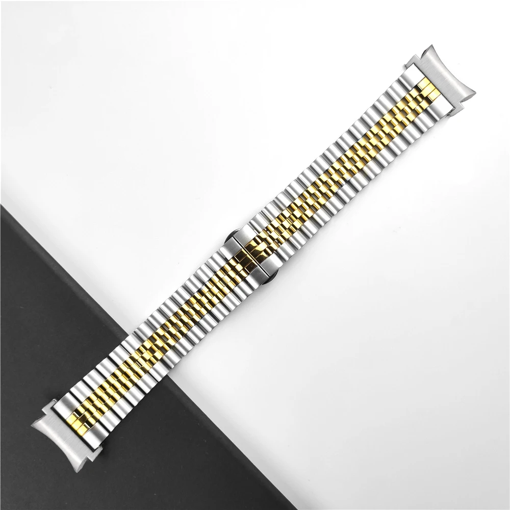 For samsung galaxy watch 6 classic 47mm 43mm 6 5 4 40mm 44mm band no gaps stainless steel strap watch 5pro 45mm 46mm 42mm band