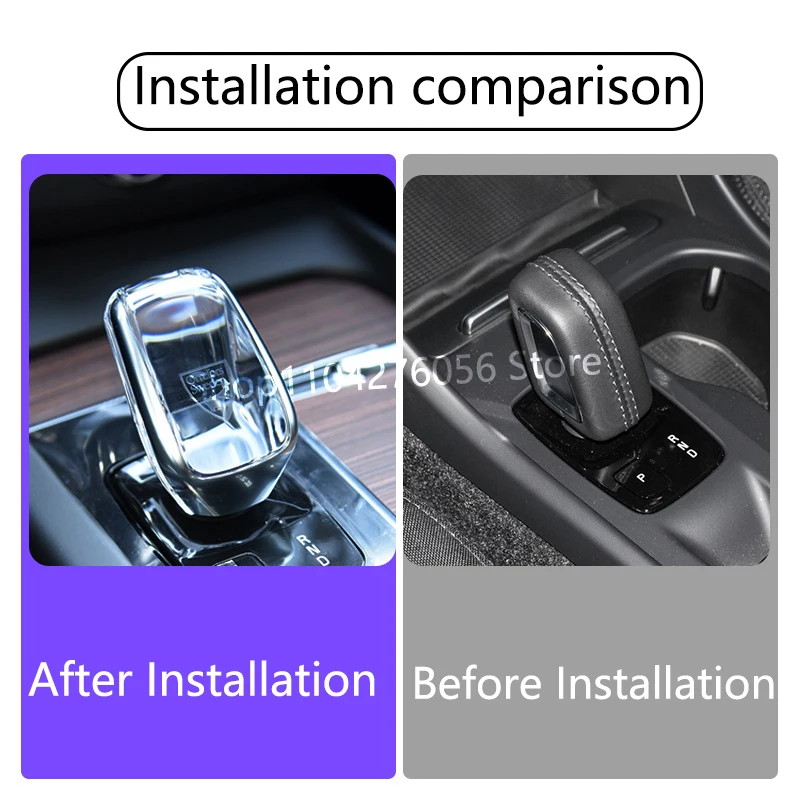 1Piece Set Crystal Gear Shift Knob Shifter For VOLVO XC60 S60 XC90 S90 2024 2023 2022 2021 2018 Automatic Crystal Gear Handle - Image 3