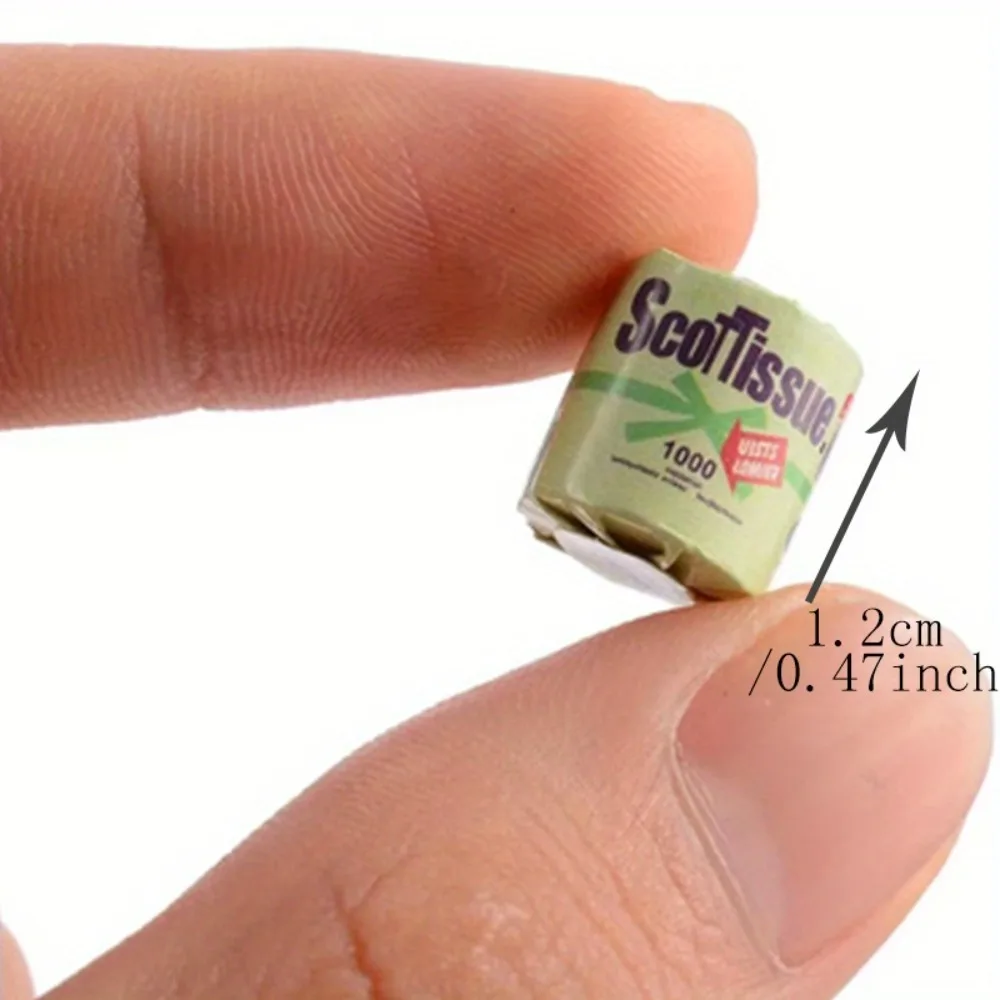 1:12 domek dla lalek miniaturowy model sceny ręczniki papierowe dekoracja domku dla lalek rolki toaletowe tkanki akcesoria łazienkowe dla domu dla lalek