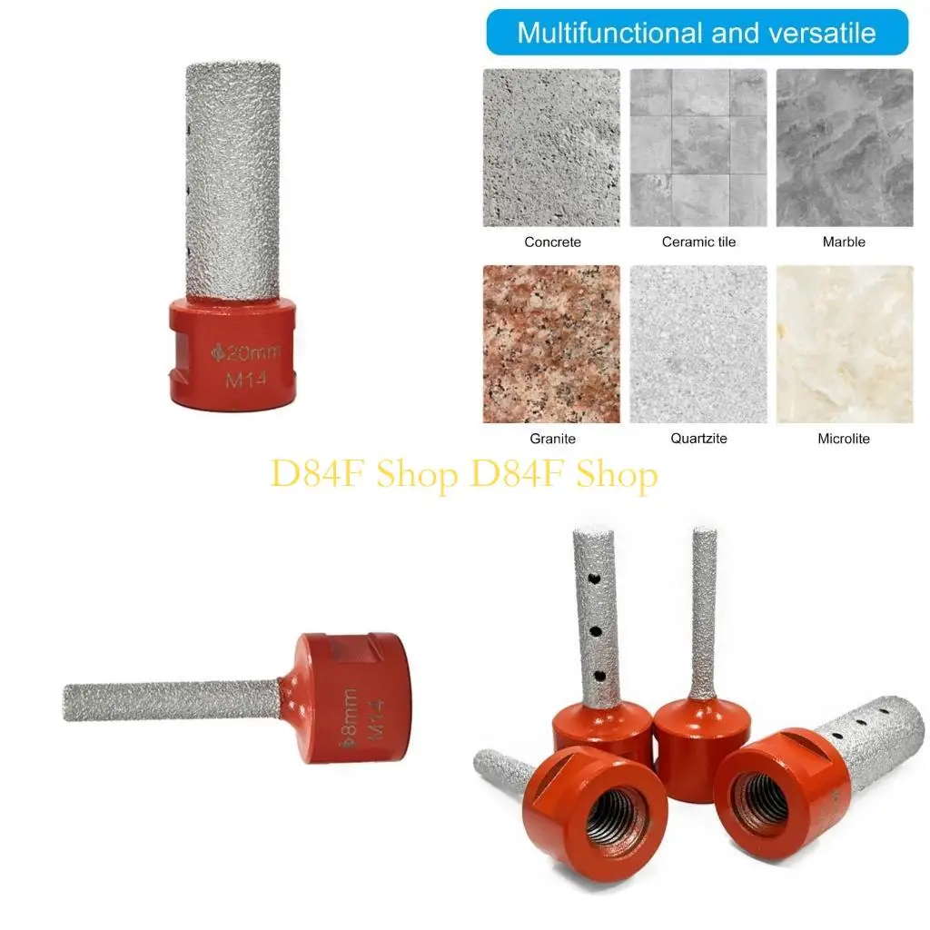 

D84F M14 Diamonds Finger Milling Bits for Existing Holes Enlarging Shaping Trimming in Tile Marble Glass Granite Ceramic