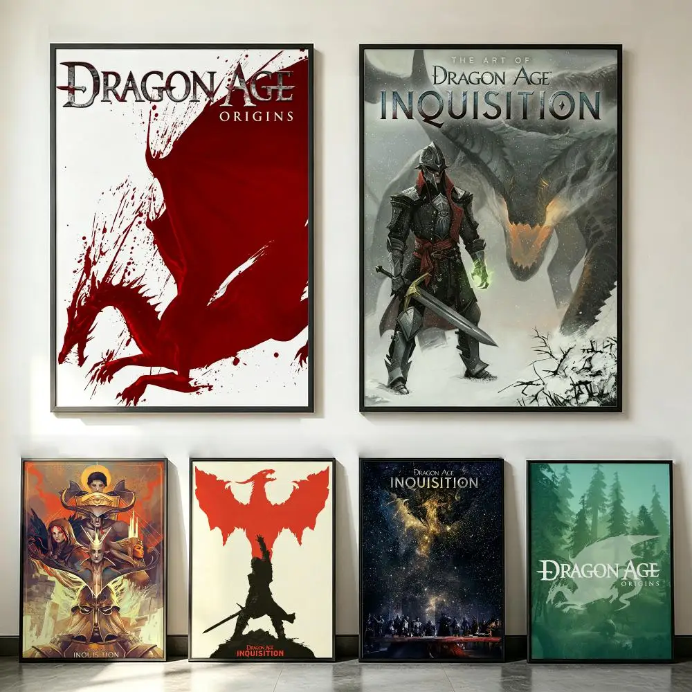 game Dragon Age: Inquisition Poster Poster HD Trendy SelfAdhesive Wall Art Print For Living Room Bedroom Dorm Office Home Gift