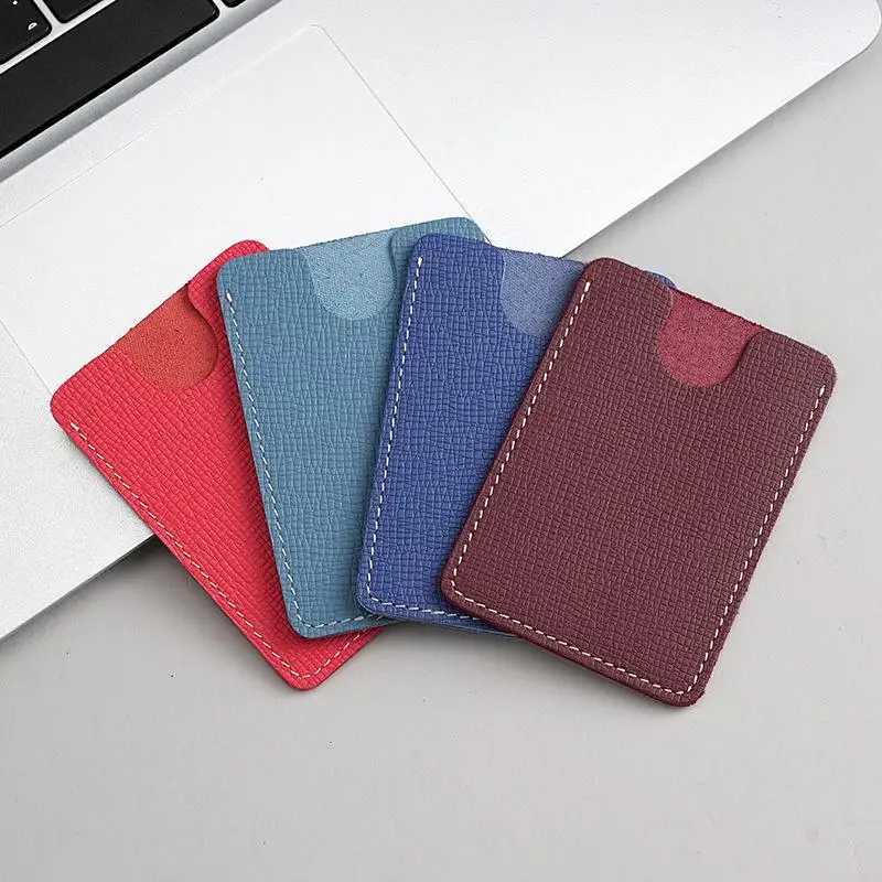 1PCS Genuine Leather Slim Card Holder Cowhide Leather Credit Card Case Ultra-Thin Card Wallet