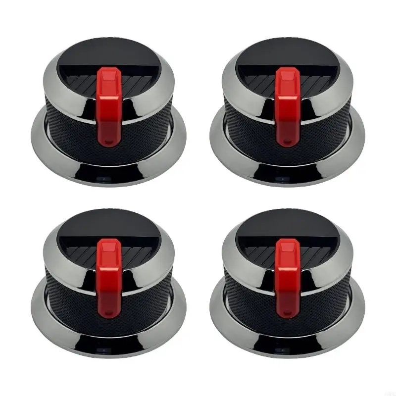 J6PE BBQ Grill Knob Replacement Set with Metal Build for Compatible Ranges