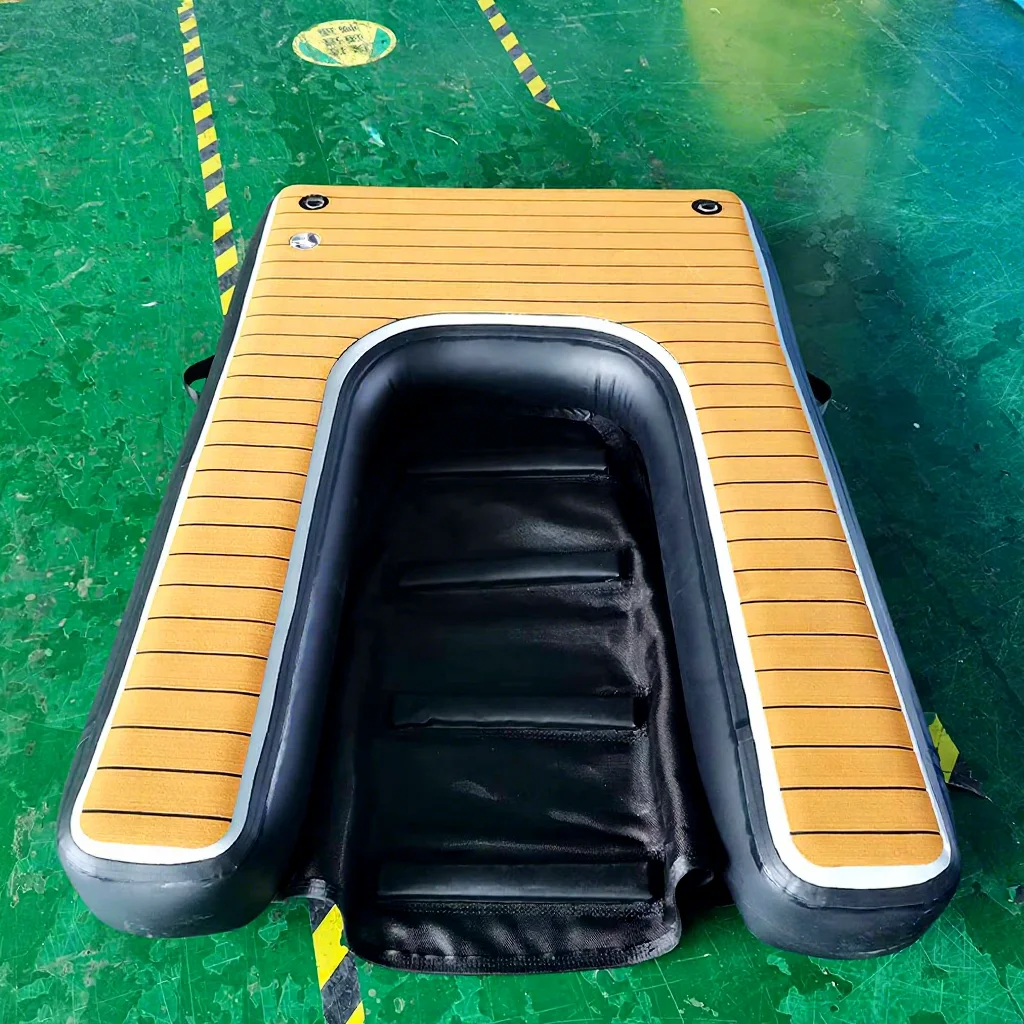 2026 Portable Inflatable Boat Ramp Float Ramp Ladder on Water Pet Boat or Pool Floating Climb Air Dock Platform Dog Ramp