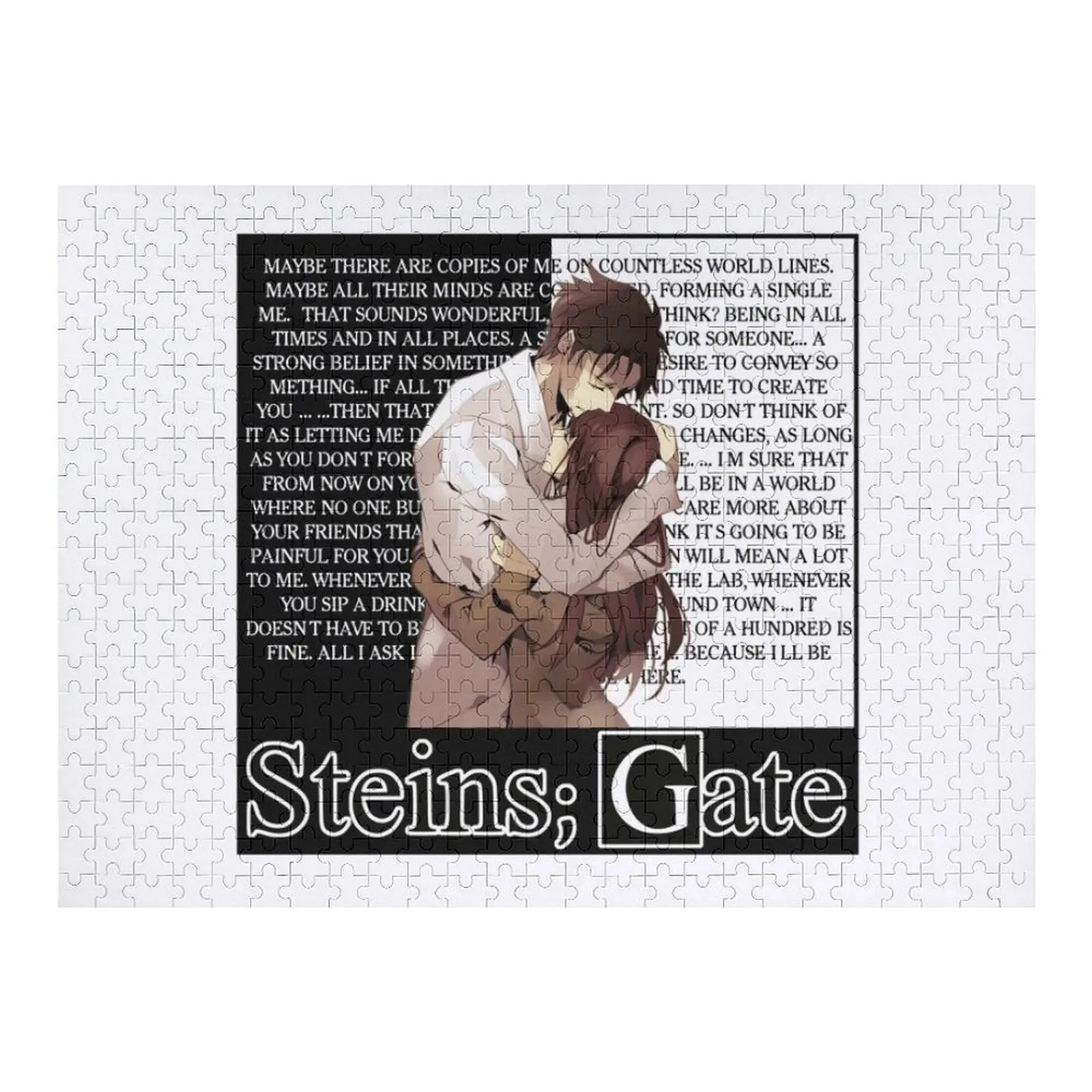 

Пазл Okabe & Kurisu, персонализированный подарок для фотографий, деревянное деревянное имя для взрослых, персонализированный для детей, головоломка