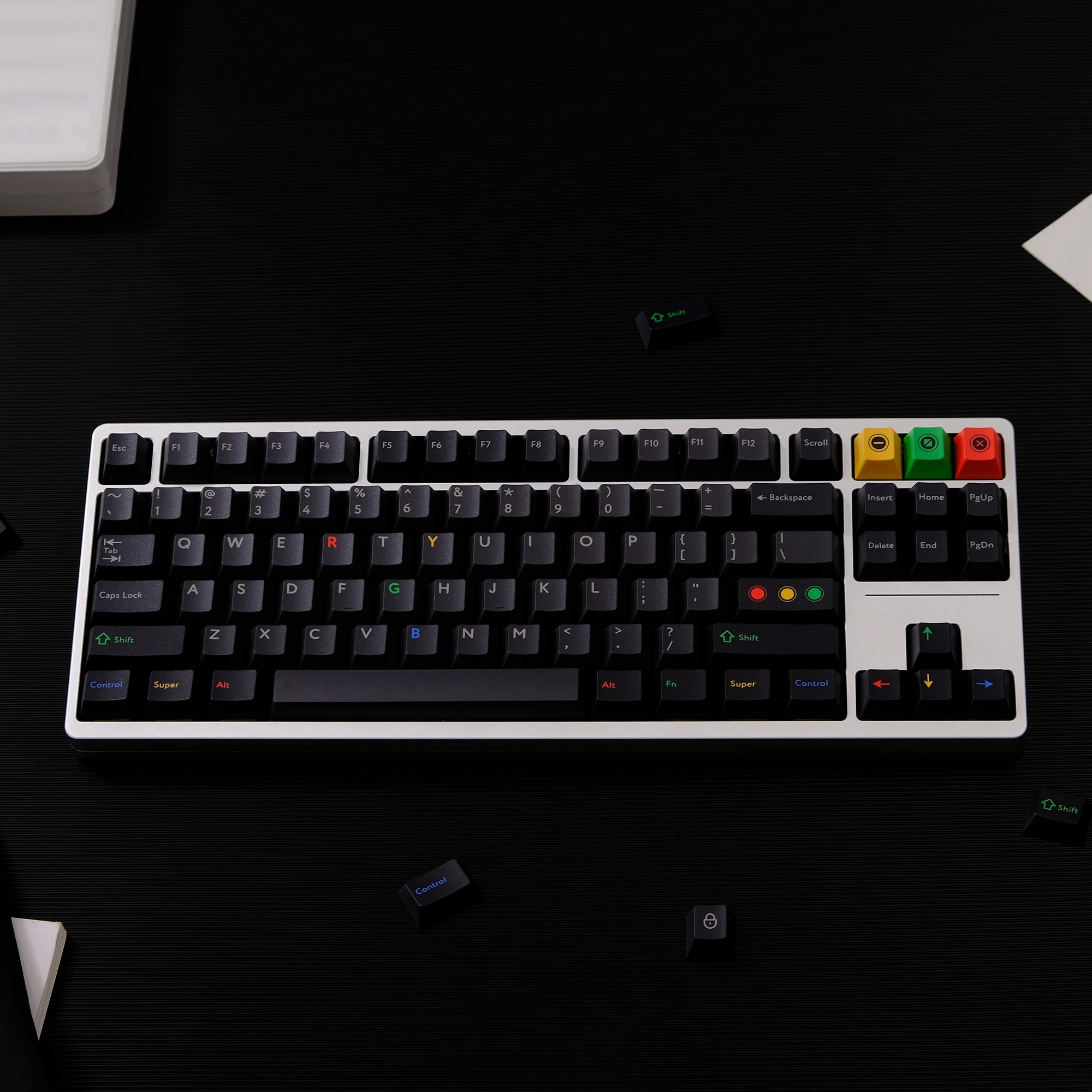 

Black Light Keycaps PBT Sublimation 142-key complete set Cherry Profile for Mechanical Keyboard Cherry MX Switches