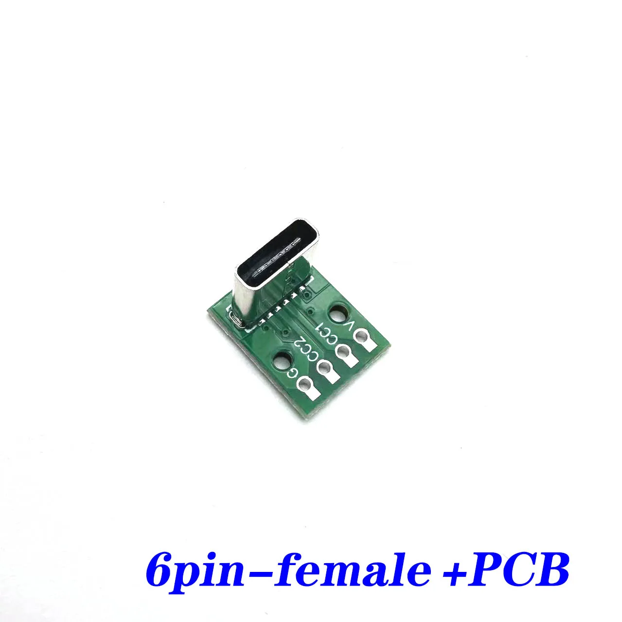 

100pcs H9.3mm USB 3.1 type C-type vertical terminal board 6-pin data strip PCB USB strip board female socket 6p USB C connector