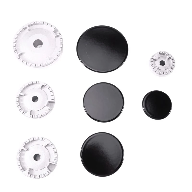 AC93-8PCS Cooker Hat Set Stove Lid Oven Gas Hob Burner Crown Flame Cap