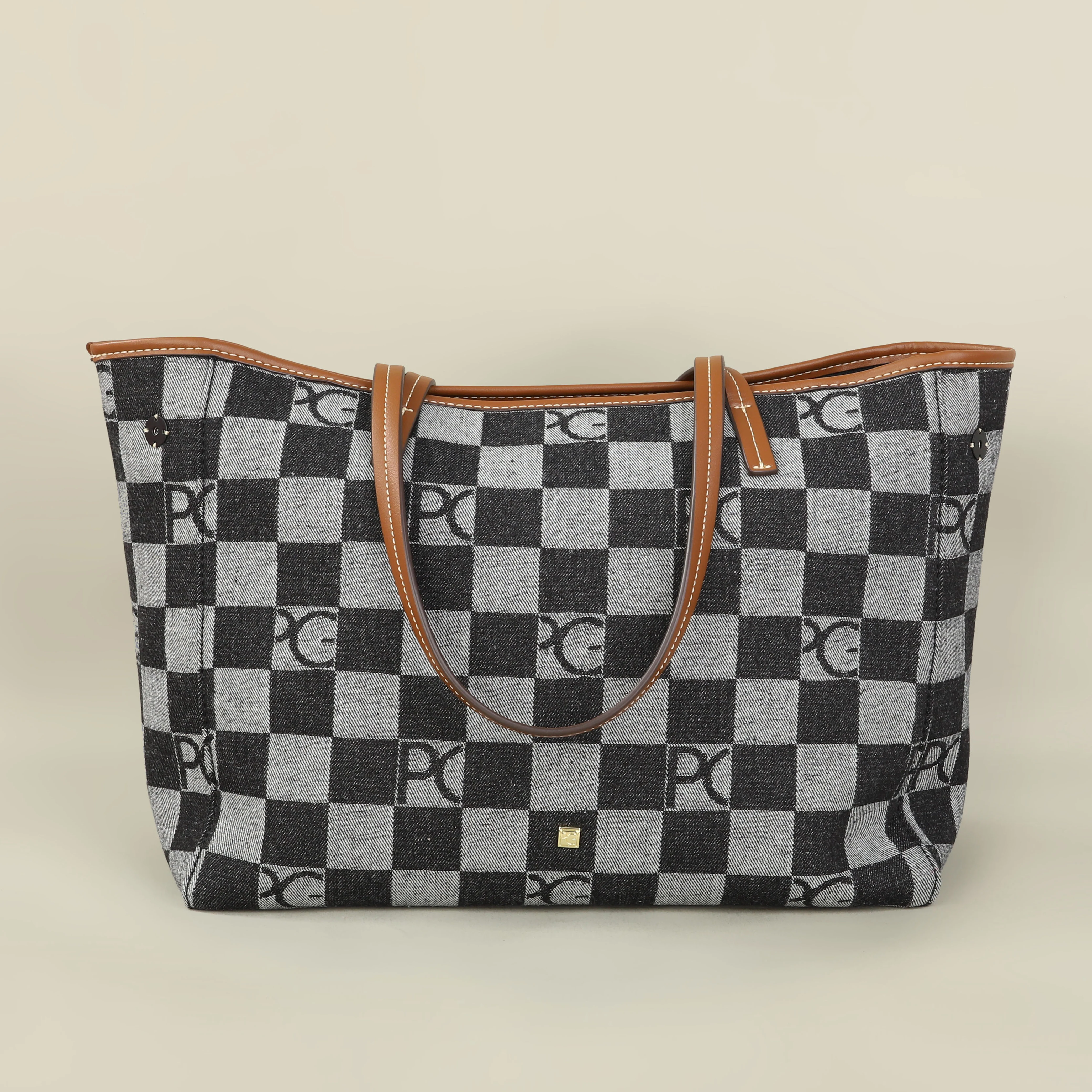 PG Lateinamerikanischer Europäischer Stil Damenhandtasche für den Alltag mit Multi-Cowboy-Splicing-Design, Modische Funktionale Große Kapazität Tragetasche – Detail 4