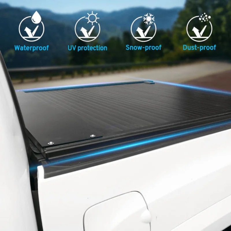 High Quality Hard Aluminum Retractable Roller Tonneau Cover Replacement Parts Fit for Multi Series Pickup Truck Bed 2005-2021 6F