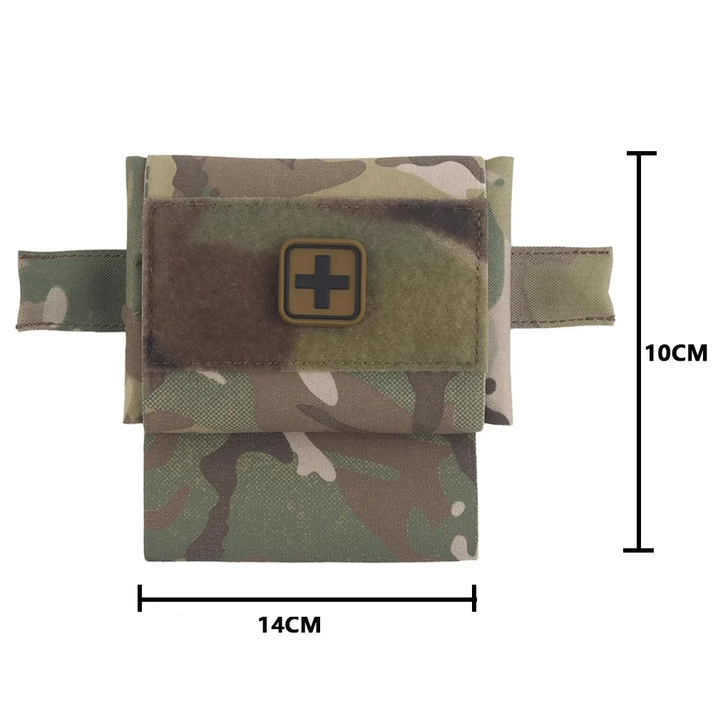 전술 의료 키트 MOLLE 신속한 배치 응급 처치 파우치, 생존 안전 IFAK 응급 처치 MOLLE PALS 허리 벨트 가방