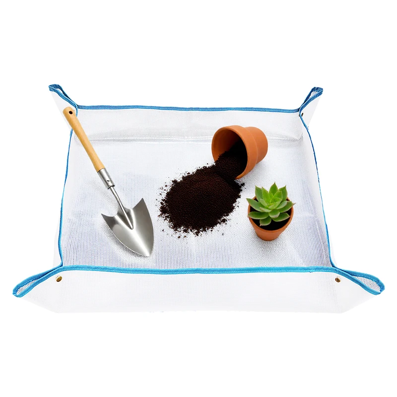 Soil exchange pad, transplantation pad, environmentally friendly EVA material frosted transparent 75X75CM soil exchange pad, use