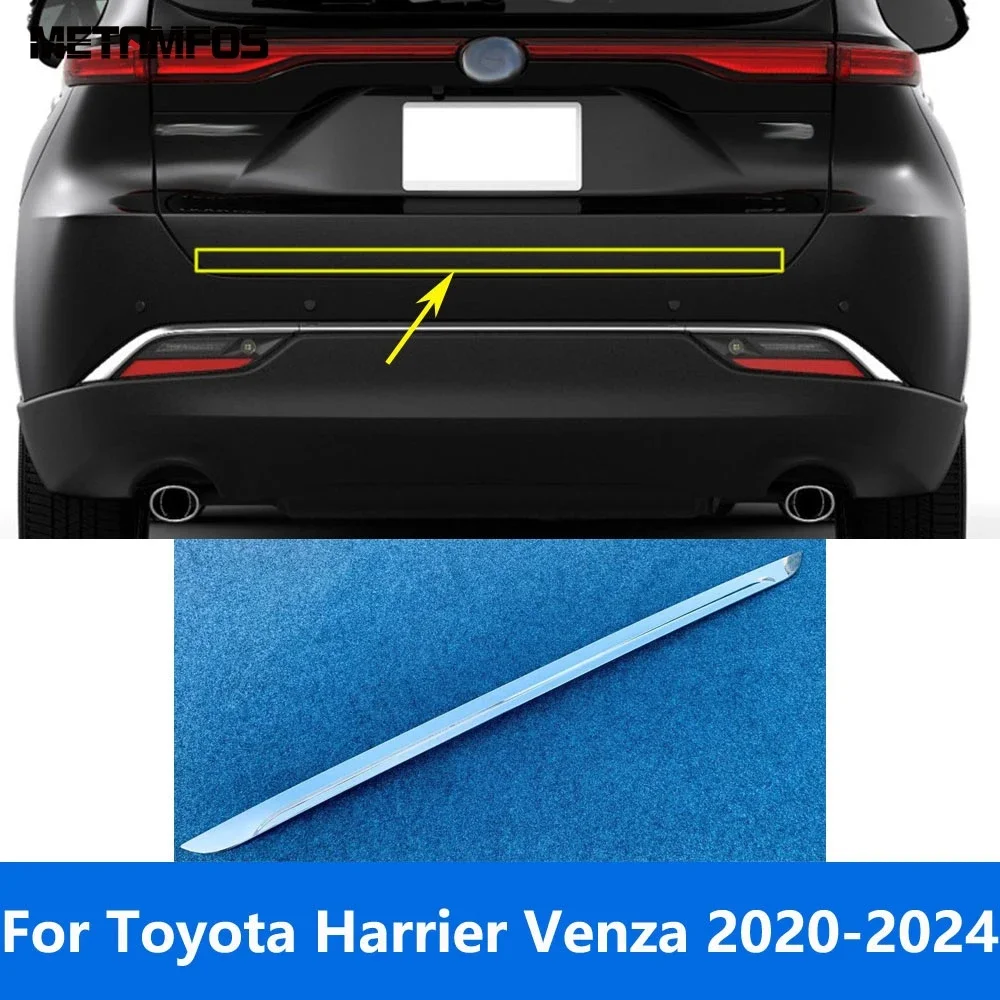 

Для Toyota Harrier Venza 2020 2021 2022 2023 2024 хромированная задняя крышка багажника, защитная крышка багажника, накладка, автомобильные аксессуары