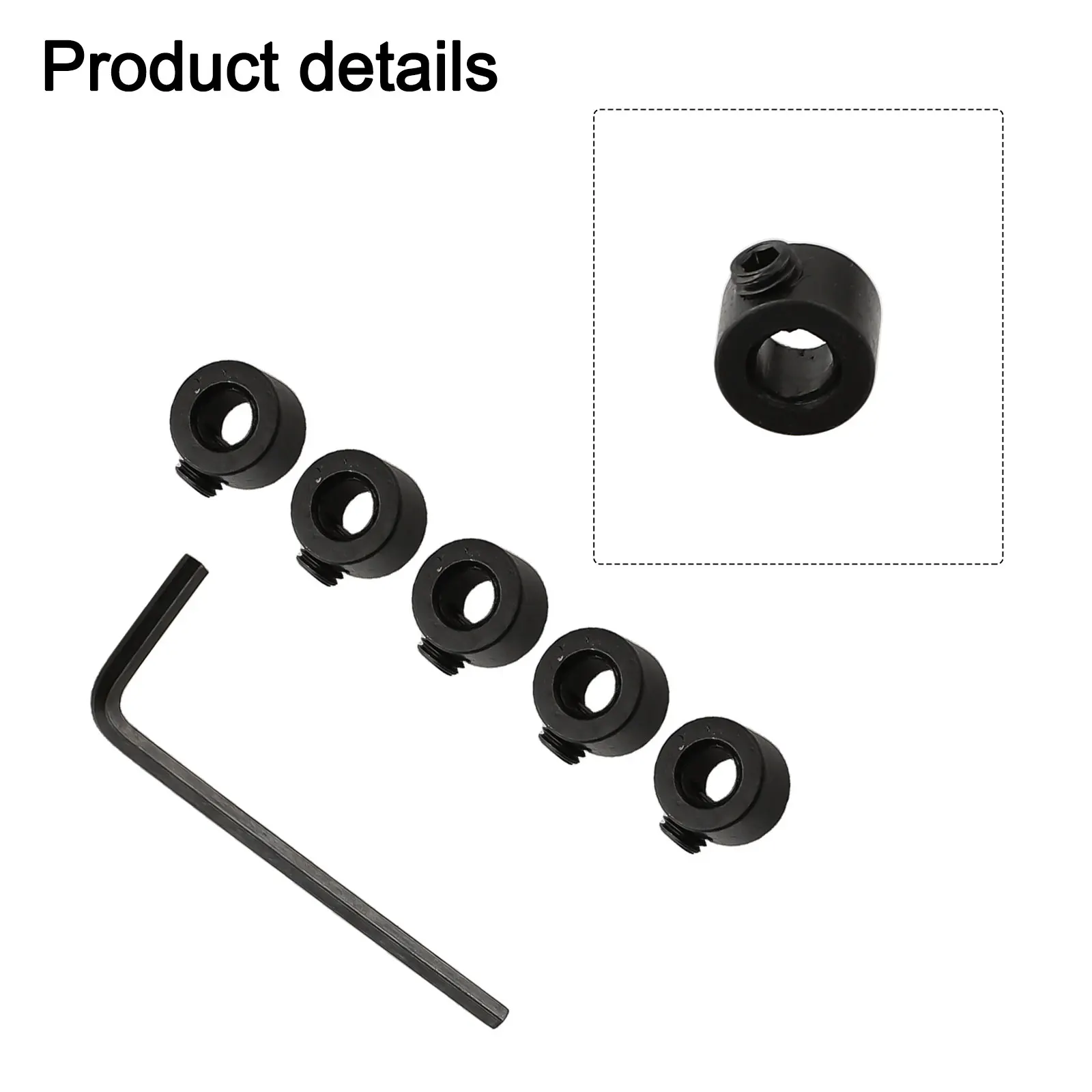 Carpentry DIY Projects Woodworking Drill Stopper Stop Collar Set Standard Bits Compatible Works With Standard Bits