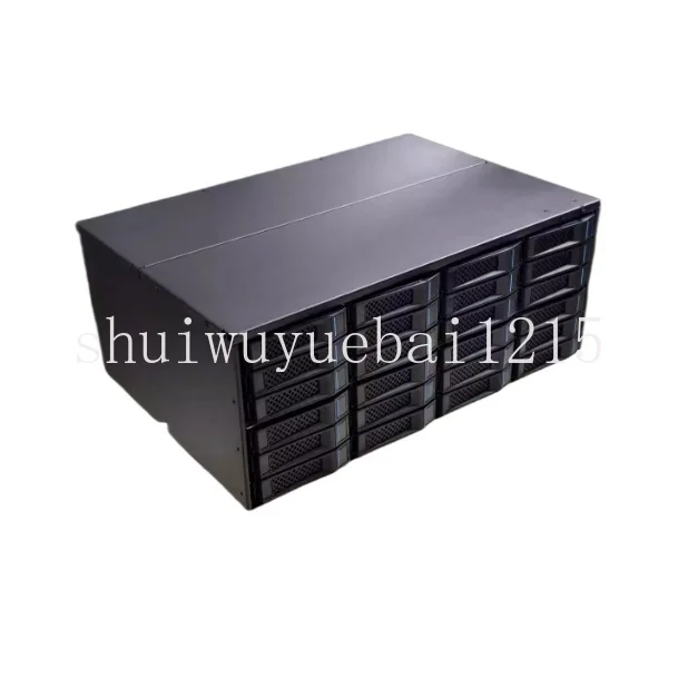 Metal M424 4U can cabinet 24 disk position 12G high speed storage expansion cabinet black skirt NAS built-in power supply