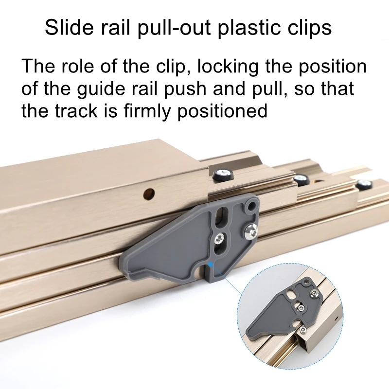 Invisible Dining  Folding Rail Functional Piece Cabinet Multi-Section Telescopic Without Feet Hidden Dining  Rail