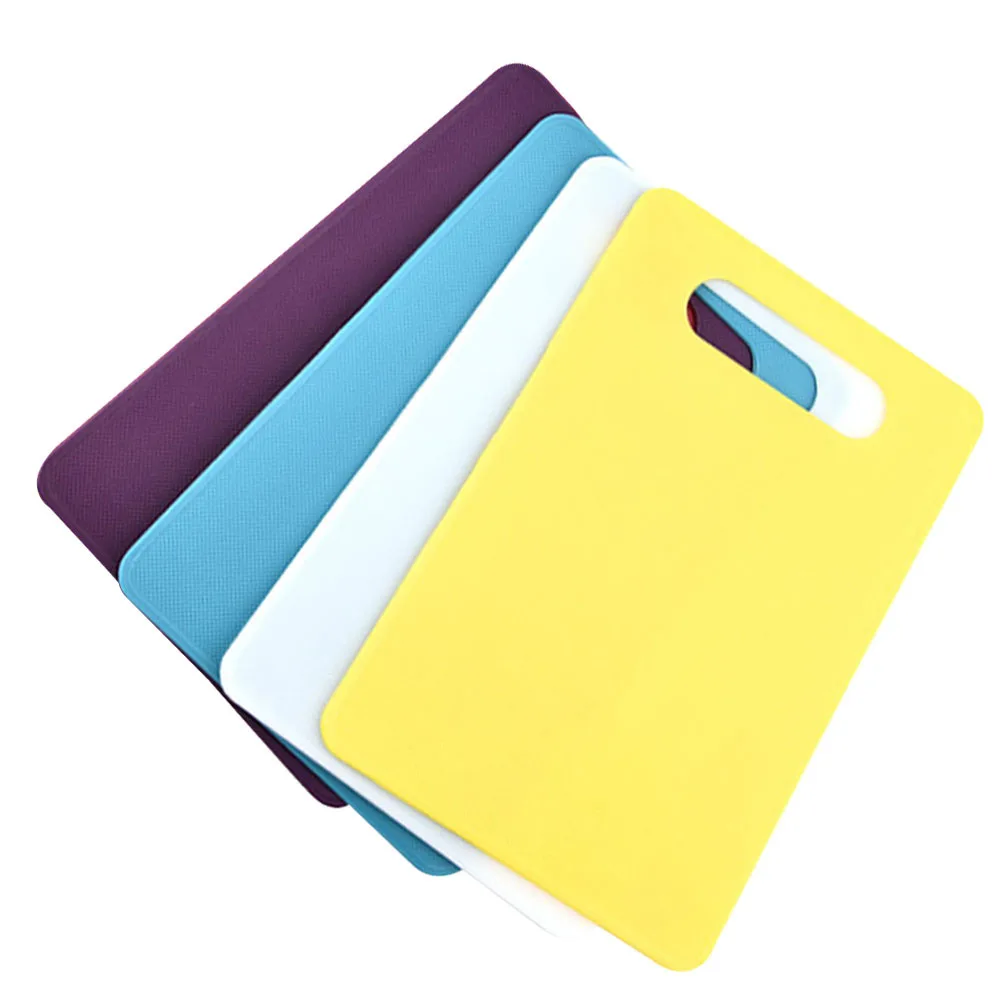 

4Pcs Anti-Slip Cutting Boards Colorful Plastic Kneading Dough Prep Kitchen Tool with Hole for Hanging Household Chopping Board