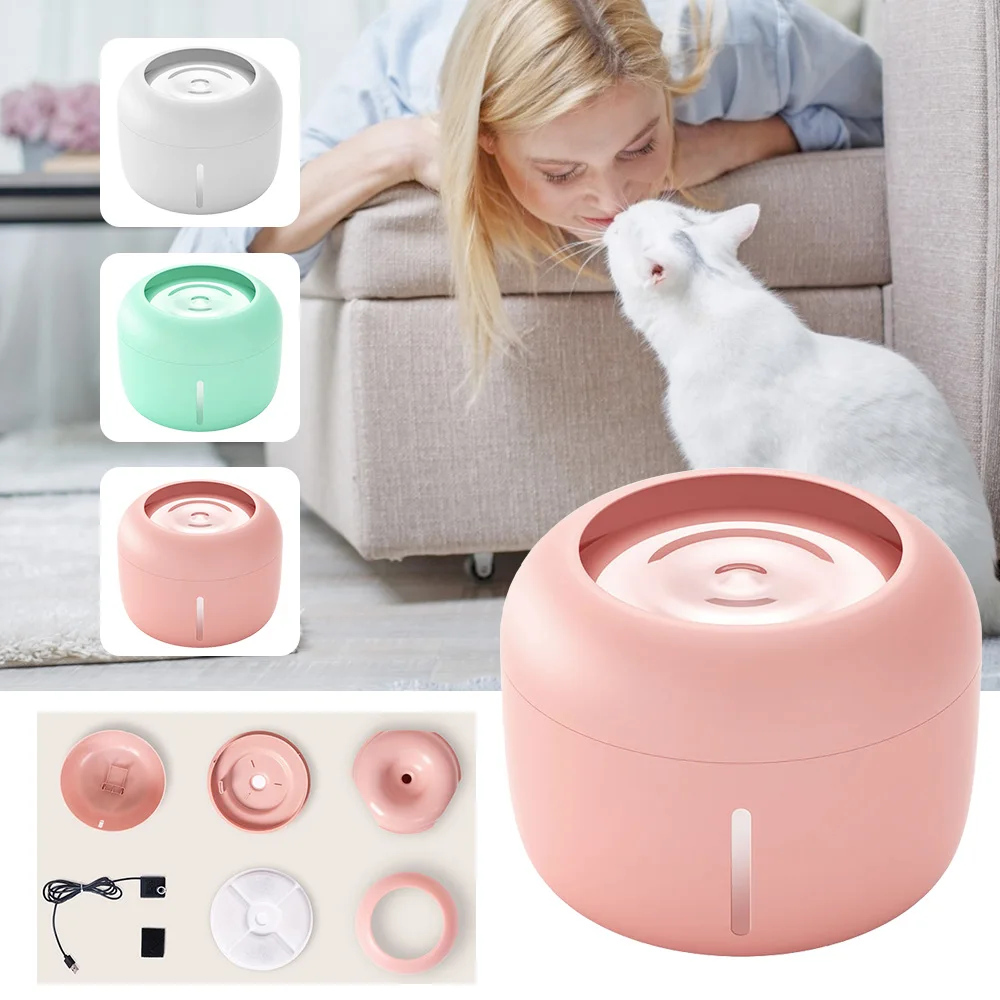 Feeding Water Flowing Fountain Automatic Drinker 2.5L Pet Dog Cat Drinking Fountain Pet Cat Drinking Bowl