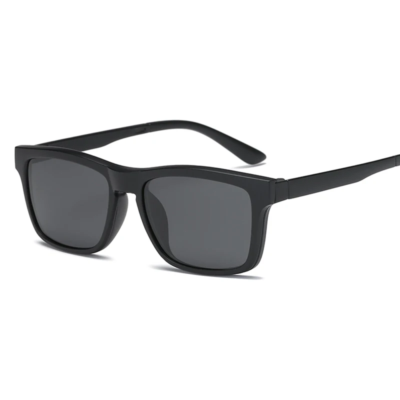 Magnetic Sunglasses Men Women Clip on Glasses Square Optic Prescription Myopia Spectacle Frames Men Outdoor Fishing GogglesUV400
