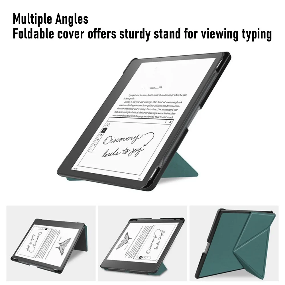 10.2 Inch Size E Reader Case Pen Holder Slot Foldable Stand Design E Book Reader Stand Cover Auto Sleep Wake