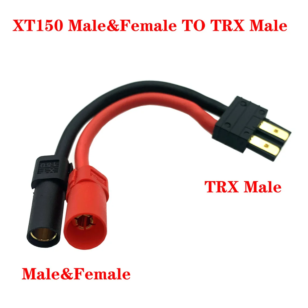 TRX to XT150 Male/Female Plug Battery Connector Conversion Wire 12AWG Adapter Cable for Model  Balanced Charging