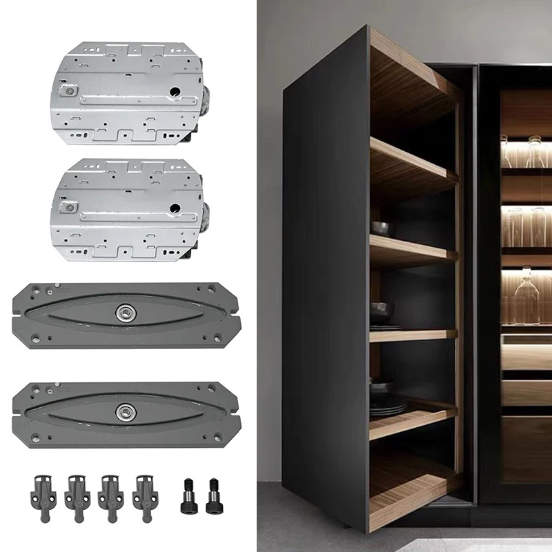 

Bathroom Tall Hardware Corner Storage Hideaway Cabinet Desk Eggersmann Kitchen Furnspin Rotating Opening System