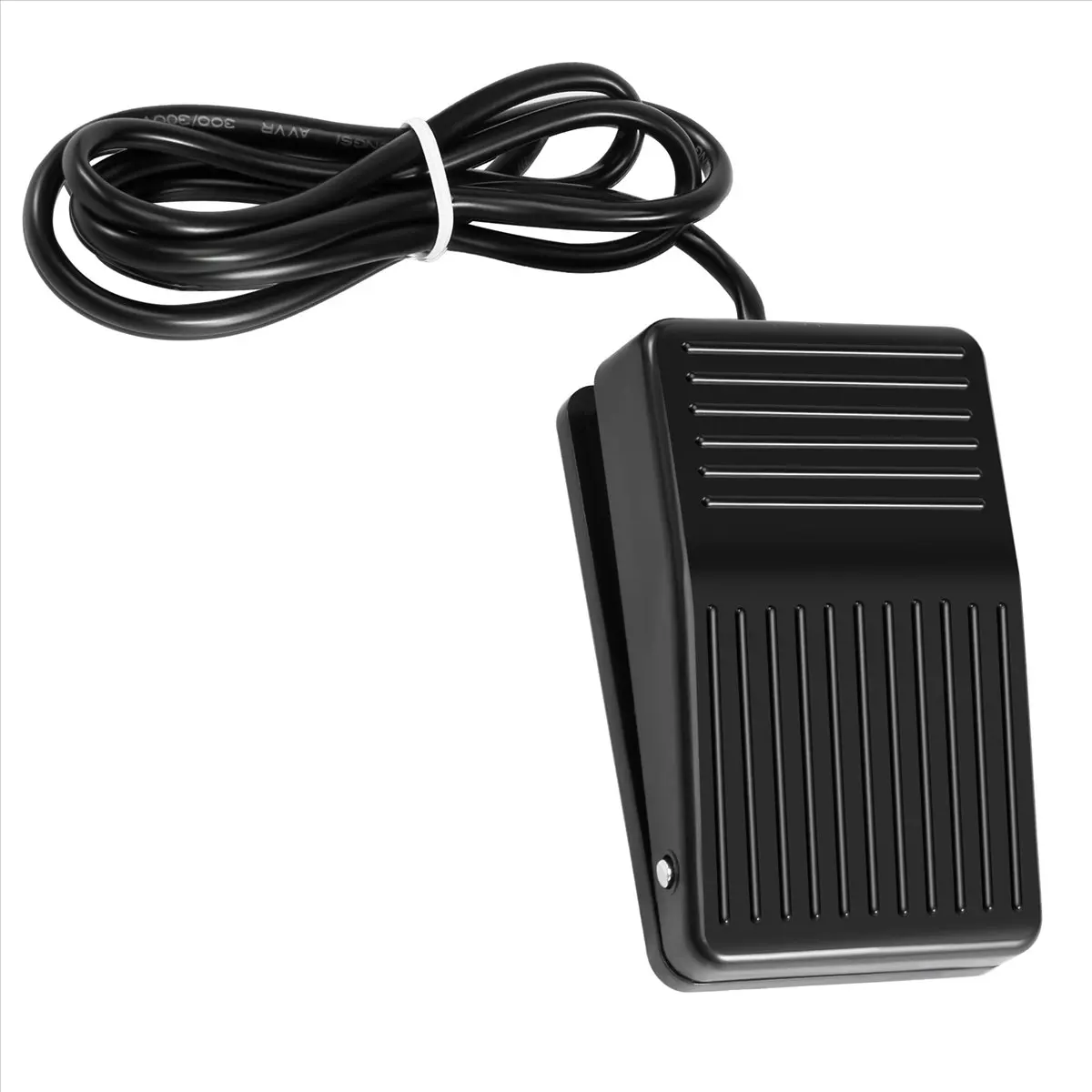 ABGN AC 250V 10A SPDT NO NC Antislip Plastic Momentary Power Foot Pedal Switch Black