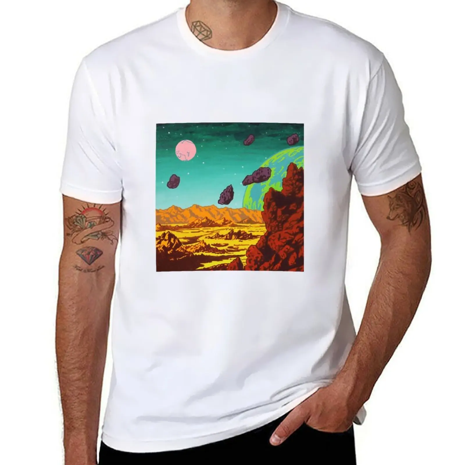 

Spacescape T-Shirt man t shirts for men casual t shirt man plain T-Shirt