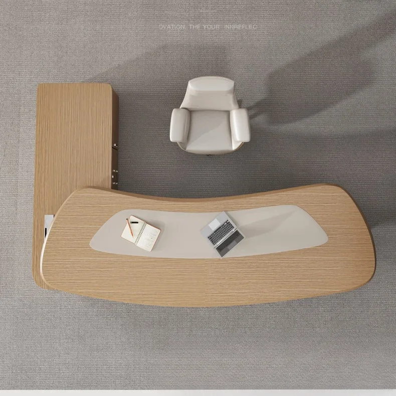 Simple Modern Light Luxury Desk President Creative Manager Table and Chair Combination