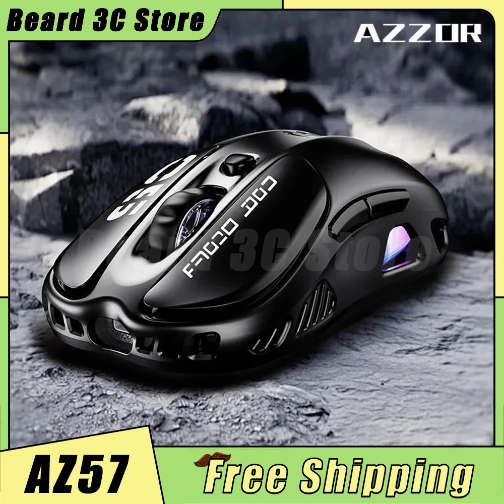 AZZOR AZ57 Мышь PAW3311 Трехрежимная беспроводная мышь Легкая игровая мышь 12000 точек на дюйм Офисный аксессуар Мышь для ноутбука Подарок на заказ