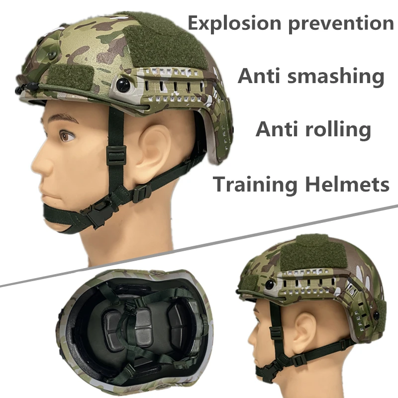 camuflagem de fibra de vidro tatico capacete rapido a prova de explosao a prova de choque anti impacto capacete de treinamento de forcas especiais cs 01