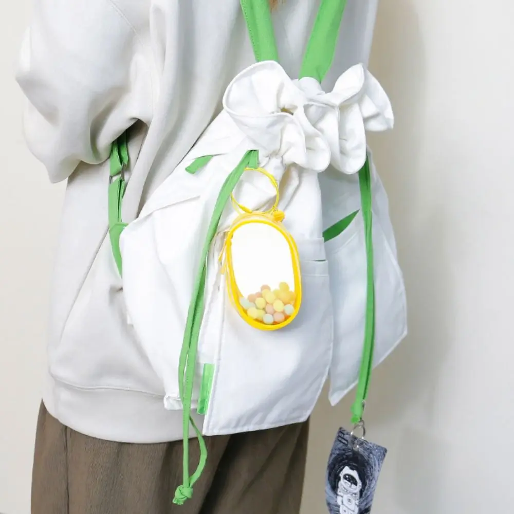 متعدد الألوان واضح في الهواء الطلق حقيبة شفافة إكسسوارات دمي صندوق غامض دمية صندوق عرض حقيبة الديكور Kawaii حقيبة للتخزين