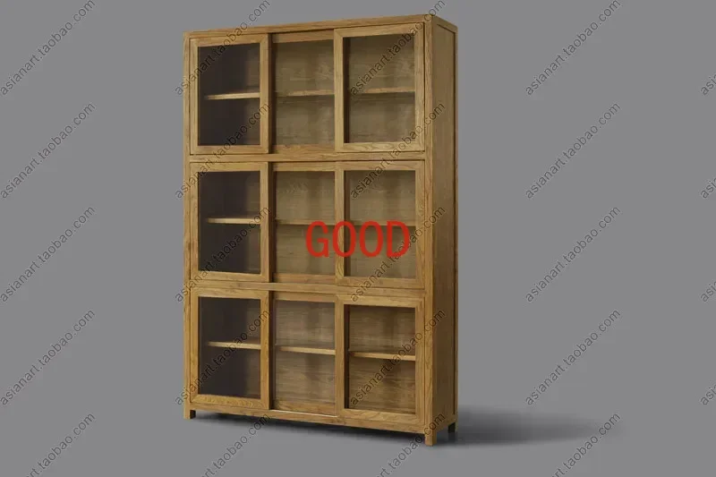 Vintage Solid Wood Floor Home Bookcase