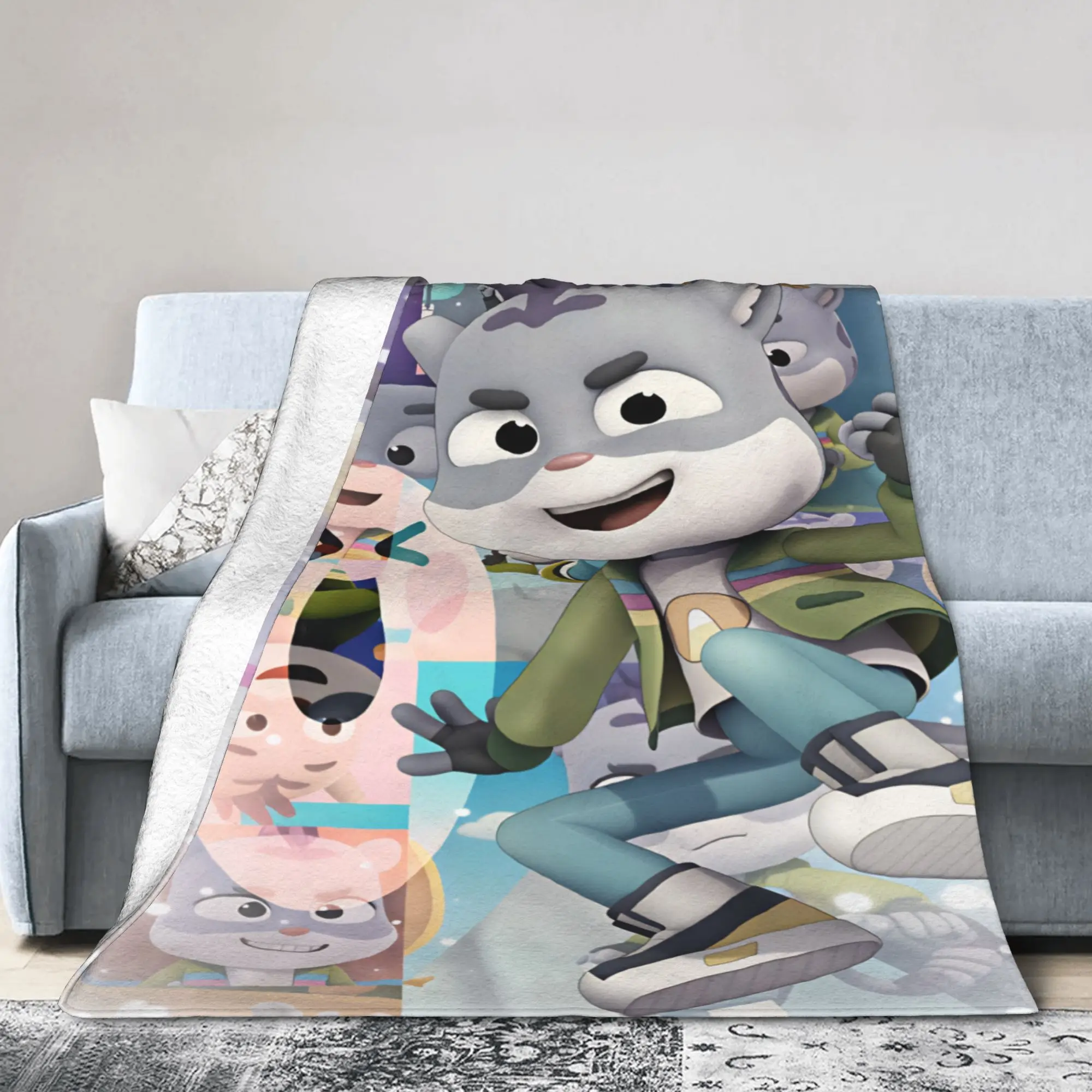 The Creature Cases Cartoon Animation Television Blankets Soft Bedding Throws Winter Plane Travel Home Decor Novelty Bedspread