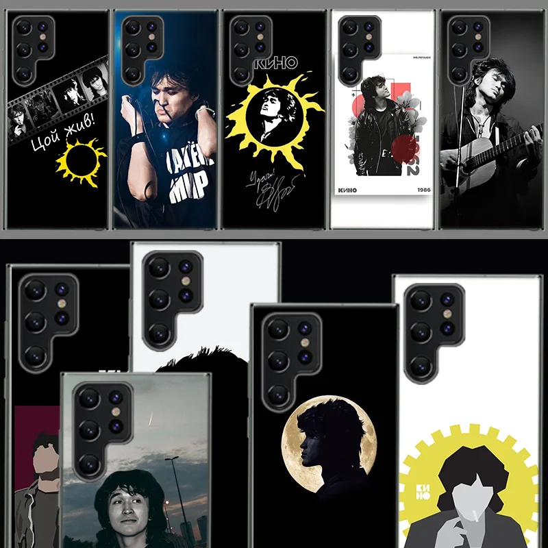 Viktor Tsoi Capa Phone Case For Samsung S26 Ultra S25 Edge Galaxy S23 S21 S20 S24 FE S22 S10 Plus Cover Clear TPU Shell Coque wi