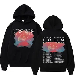 Imagine Dragons Band - Loom Tour-Sudadera con capucha para hombre y mujer, Jersey de estilo Hip Hop a la moda, ropa de calle, nuevo álbum, 2024