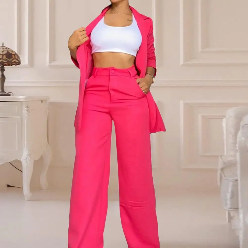 

Casual Two Piece Set For Women Outfit Summer 2025 Fashion Blazer Coats New In Pant Sets Jackets Outerwears Suit Female