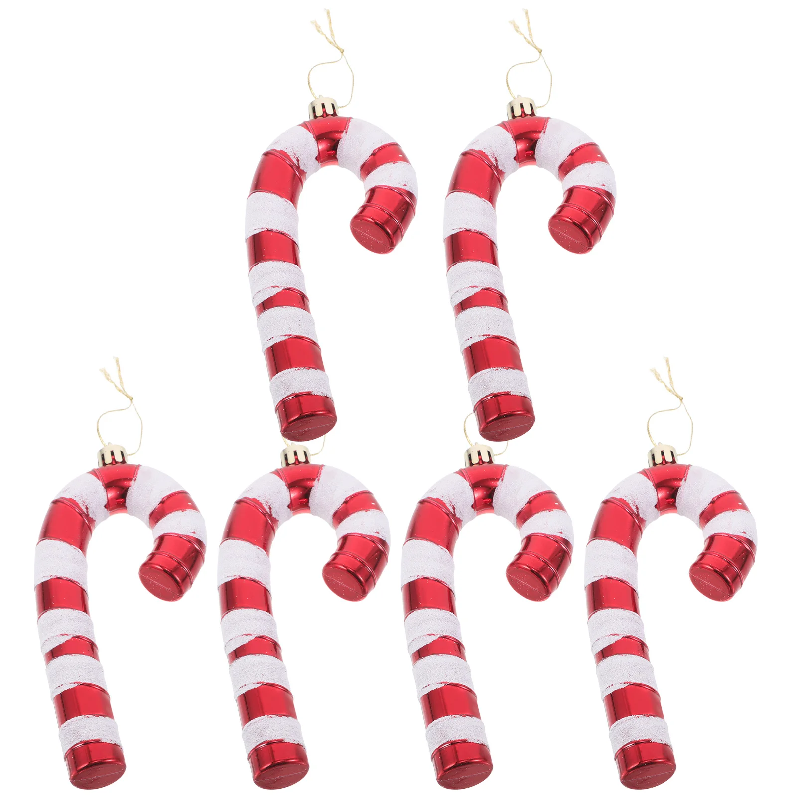

6 Pcs Large Candy Ornaments Xmas Cane Christmas Decorations Indoor Outdoor Hanging Tree