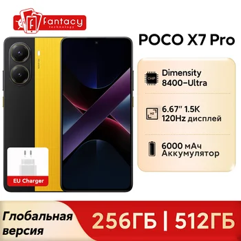 Versione globale POCO X7 Pro 5G Smartphone Dimensity 8400-Ultra 6000mAh 90W HyperCharge Fotocamera 50MP con OIS 6.67