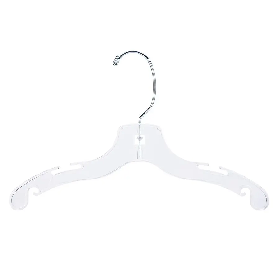 

12 Childrens Plastic Hangers Case of 100 Clear Plastic Hangers with Swivel