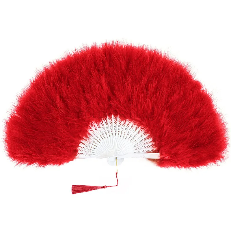 Peacock Feather Fan 1920s Great Gatsby Theme Party Dance Accessories Antique Classic Folding Fan Cheongsam Show Accessories