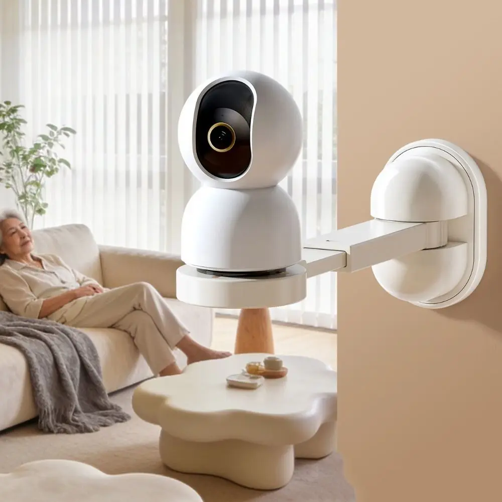 New Self-adhesive Security Surveillance Camera Stand Adjustable Wall-Mounted Camera Wall Shelf Stable Punch-Free Camera Holder