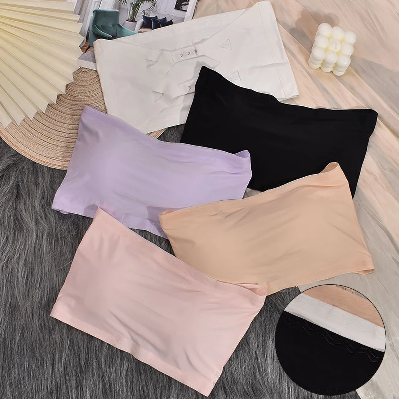 المرأة حمالة عدم الانزلاق صديرية دائرية المضادة للتعرض تجمع جميل الظهر الصدرية الصيف سلس قاع الملابس الداخلية