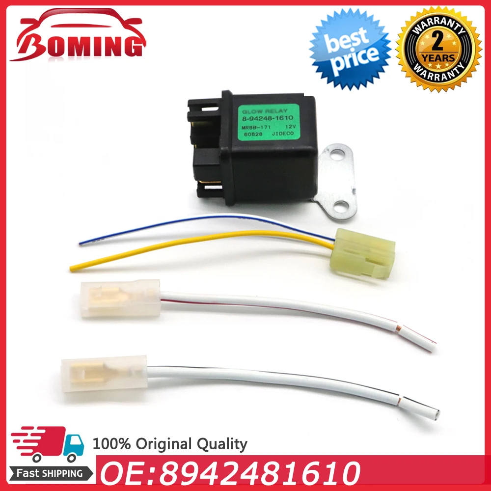 12V Mover Part Preheating Relay Glow Plug 8-94248-1610 For Kubota Yanmar For Isuzu Hitachi ZAXIS27U ZAXIS50U ZAXIS40U 8942481610