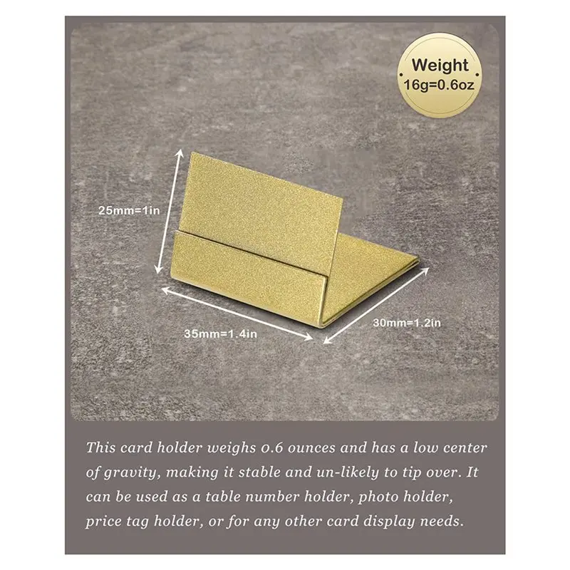 FLYY-Gold Tischnummernhalter, 60er-Pack Metall-Tischkartenständer und Bilderrahmen – ideal für Hochzeiten und Partys – Detail 2
